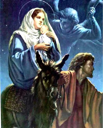 Fuite de la Sainte Famille à Héliopolis, en Egypte